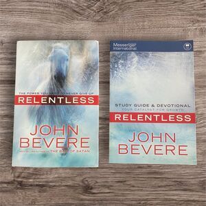 Relentless - Book, Study Guide & Devotional - By John Bevere - NWT